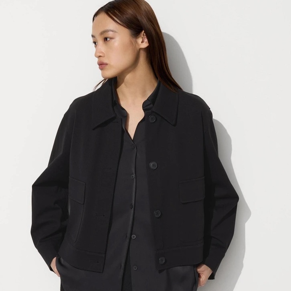 Uniqlo Jersey Relaxed Jacket Womens Medium